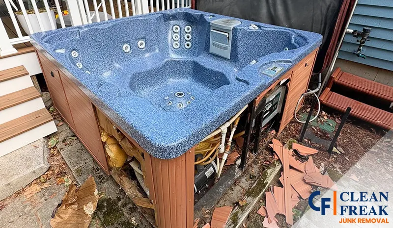 Hot Tub Demolition Services Near Melrose, Medford, Middelton, MA